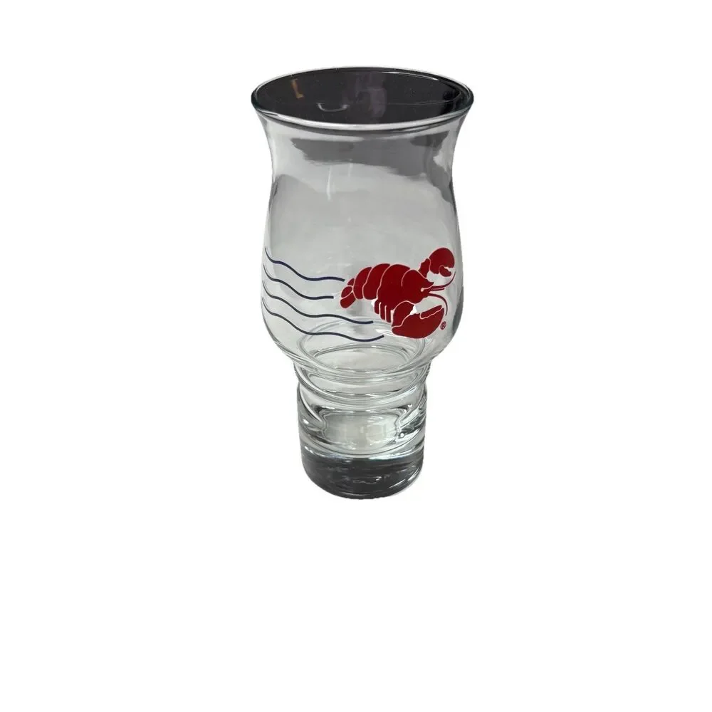 Vtg Red Lobster Seafood Restaurant 14 Oz Hurricane Drink Glass Beer Cocktail